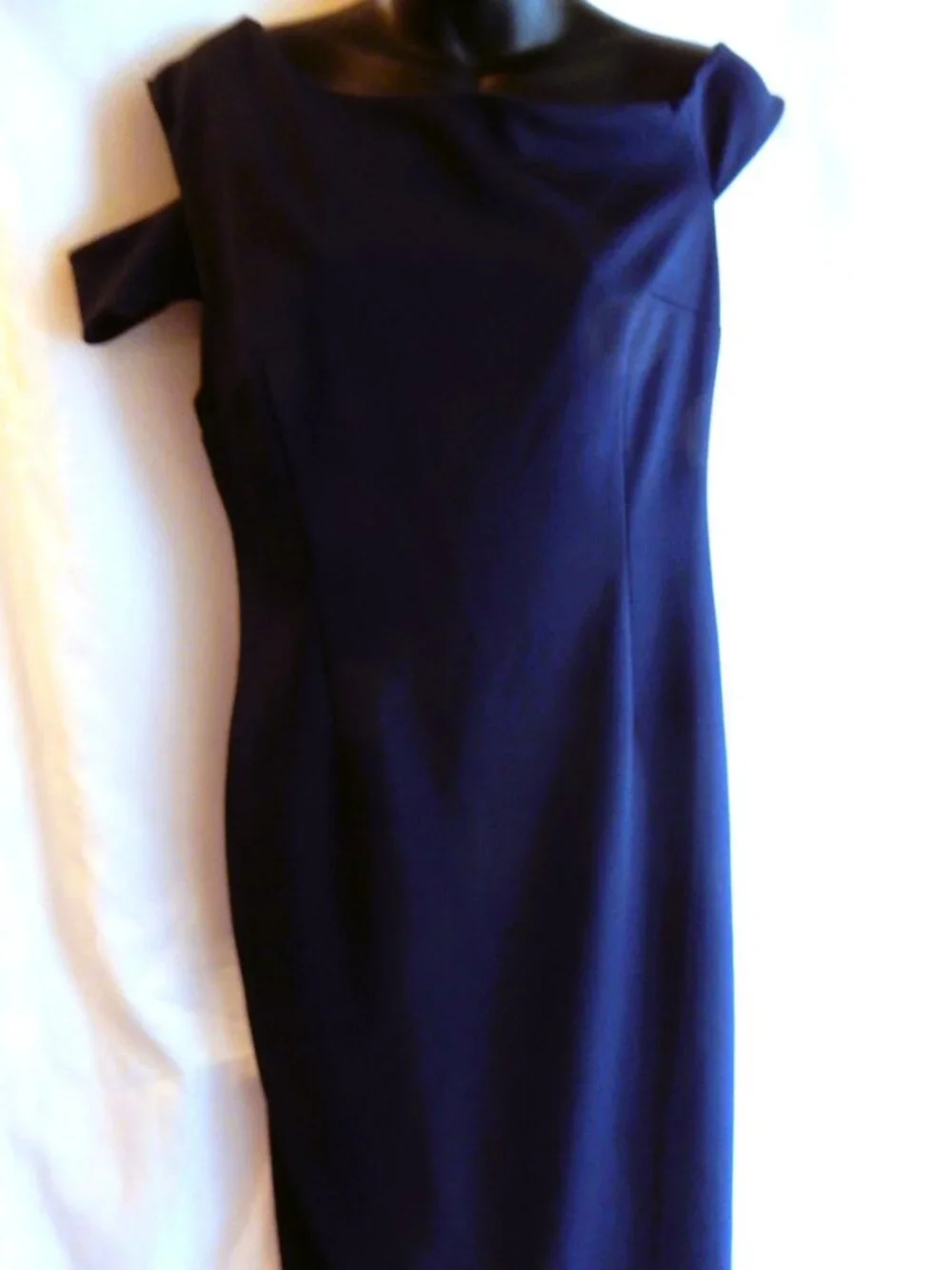Trini Turk Navy Knit Cold Shoulder Dress in Size 6